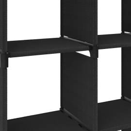 Raft expunere, 5 cuburi, negru, 103x30x72,5 cm, material textil, 7 image
