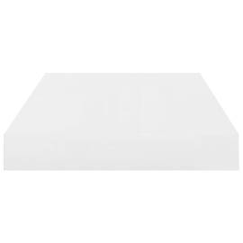 Rafturi de perete, 2 buc., alb extralucios, 40x23x3,8 cm, mdf, 6 image