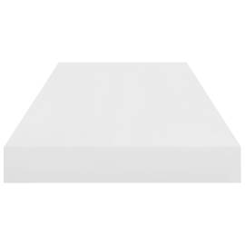 Rafturi de perete, 2 buc., alb extralucios, 60x23,5x3,8 cm, mdf, 6 image