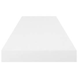 Rafturi de perete, 2 buc., alb extralucios, 80x23,5x3,8 cm, mdf, 6 image