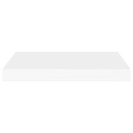 Raft de perete suspendat, alb, 50x23x3,8 cm, mdf, 4 image