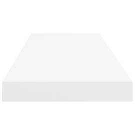 Raft de perete suspendat, alb, 80x23,5x3,8 cm, mdf, 5 image