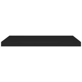Raft de perete suspendat, negru, 80x23,5x3,8 cm, mdf, 4 image