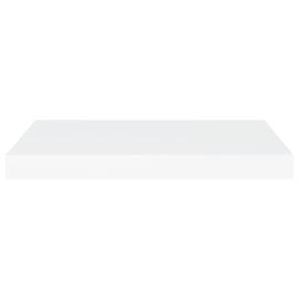 Rafturi de perete suspendate, 4 buc., alb, 60x23,5x3,8 cm, mdf, 5 image