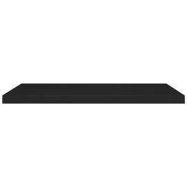 Rafturi de perete suspendate 2 buc., negru, 90x23,5x3,8 cm, mdf, 5 image