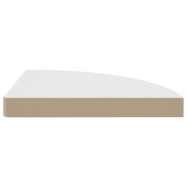 Rafturi colț de perete, 2 buc., alb, 35x35x3,8 cm, mdf, 6 image
