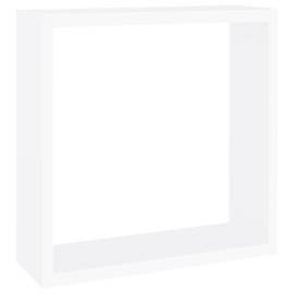 Rafturi cub de perete, 3 buc., alb, mdf, 6 image