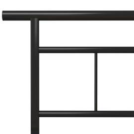 Cadru de pat, negru, 120 x 200 cm, metal, 5 image