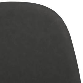 Scaune de bucătărie 2 buc. negru 45x54,5x87 cm piele ecologică, 6 image