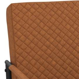 Scaun tip consolă, maro mat, piele ecologică, 7 image