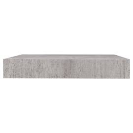 Rafturi perete suspendate 2 buc. gri beton 23x23,5x3,8 cm mdf, 6 image