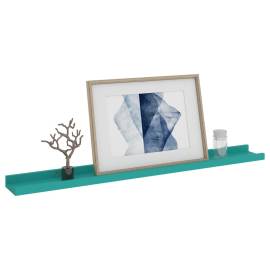 Rafturi de perete, 2 buc., albastru, 80x9x3 cm, 3 image