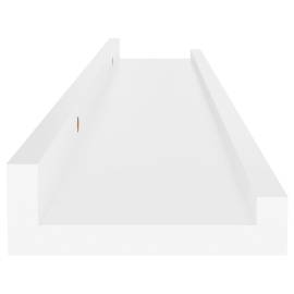 Rafturi de perete, 4 buc., alb, 60x9x3 cm, 8 image
