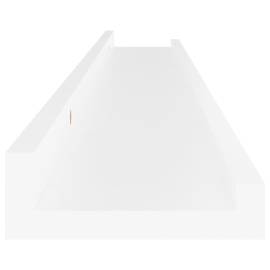 Rafturi de perete, 4 buc., alb, 80x9x3 cm, 8 image
