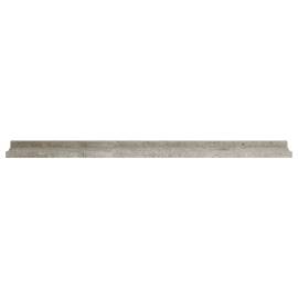 Rafturi de perete, 4 buc., gri beton, 100x9x3 cm, 5 image