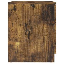 Noptiere, 2 buc., stejar afumat, 40x40x50 cm, pal, 6 image