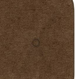 Scaun de relaxare cu taburet, maro, textil, 9 image