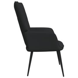 Scaun de relaxare, negru, 62x68,5x96 cm, material textil, 3 image