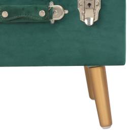Taburet de depozitare, verde, 40 cm, catifea, 7 image