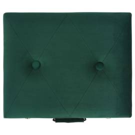 Taburet de depozitare, verde, 40 cm, catifea, 6 image
