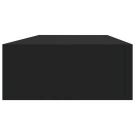 Dulap de perete cu sertar, negru, 60x23,5x10 cm, mdf, 5 image
