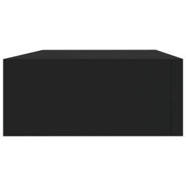 Dulap de perete cu sertare, 2 buc., negru, 40x23,5x10 cm, mdf, 6 image