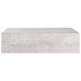 Dulap de perete cu sertare, gri beton, 40x23,5x10 cm, mdf, 4 image