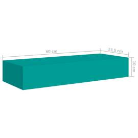 Dulapuri de perete cu sertare 2 buc. albastru 60x23,5x10 cm mdf, 10 image