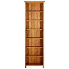 Bibliotecă cu 7 rafturi, 60x22x200 cm, lemn masiv de stejar, 2 image