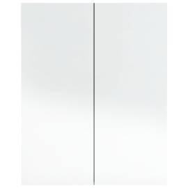 Dulap de baie cu oglindă, gri, 60x15x75 cm, mdf, 6 image
