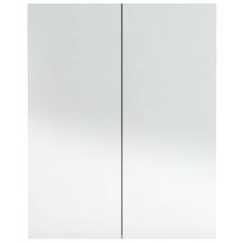 Dulap de baie cu oglindă, gri beton, 60x15x75 cm, mdf, 6 image