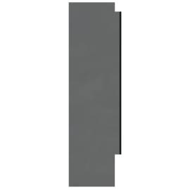 Dulap de baie cu oglindă, gri strălucitor, 80x15x60 cm, mdf, 7 image