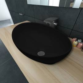 Chiuvetă baie ovală, negru