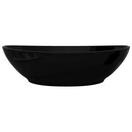 Chiuvetă baie ovală, negru, 5 image