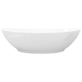 Chiuvetă ovală, alb, 40 x 33 cm, ceramică premium, 5 image