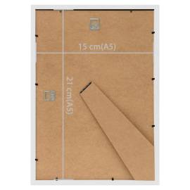 Rame foto colaj pentru perete/masă, 3 buc., alb, 15x21 cm, mdf, 8 image