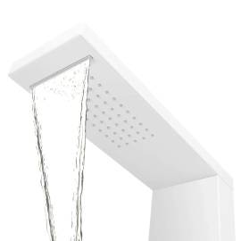 Sistem panel de duș din aluminiu, alb mat, 5 image