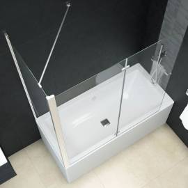 Cabină de duș dublu-pliabilă, 120 x 68 x 130 cm, esg, 5 image