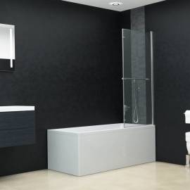 Cabină de duș pliabilă, 2 panouri, 120 x 140 cm, esg, 3 image