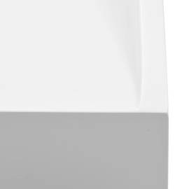 Chiuvetă, alb, 120x46x11cm, conglomerat turnat mineral/marmură, 6 image