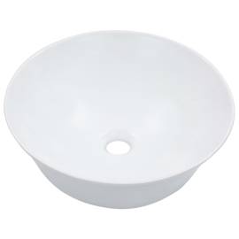 Chiuvetă de baie, alb, 41x12,5 cm, ceramică, 2 image