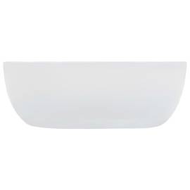 Chiuvetă de baie, alb, 42,5x42,5x14,5 cm, ceramică, 3 image
