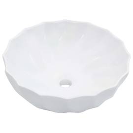 Chiuvetă de baie, alb, 46 x 17 cm, ceramică, 2 image