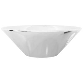 Chiuvetă de baie, argintiu, 42 x 14 cm, ceramică, 5 image