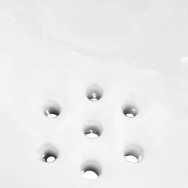 Pisoar de perete cu supapă pentru spălare, alb, ceramică, 7 image