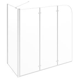 Cabină de baie, 120x69x130 cm, sticlă securizată, transparent, 5 image
