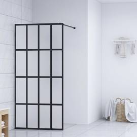 Paravan de duș walk-in, 118x190 cm, sticlă securizată mată
