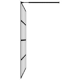 Paravan de duș walk-in, 90x195 cm, sticlă securizată mată, 4 image
