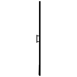 Ușă de duș, negru, 91 x 195 cm, sticlă securizată, 5 image