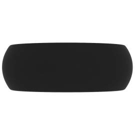 Chiuvetă baie lux, negru mat, 40x15 cm, ceramică, rotund, 4 image